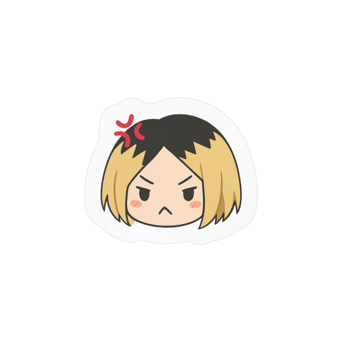 Angry Kenma Haikyuu!! Sticker | Cute Gamer Glare Vinyl Decal - alternate angle 1, merchandise
