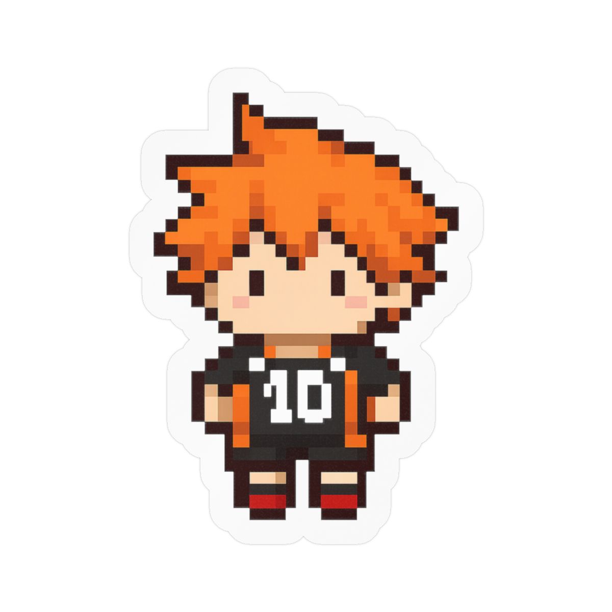 Pixel Shoyo Haikyuu Sticker | Cute Anime Vinyl Decal