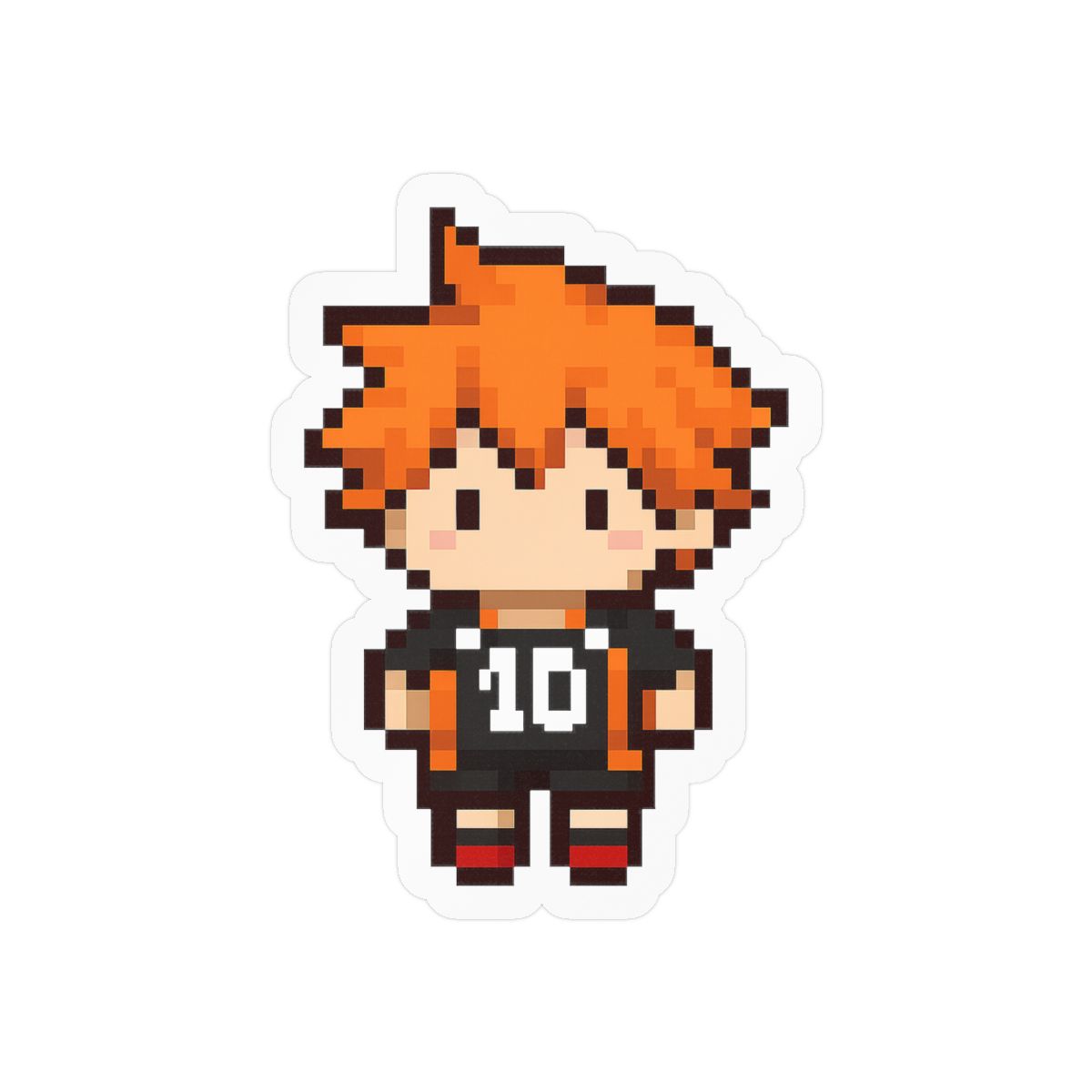 Pixel Shoyo Haikyuu Sticker | Cute Anime Vinyl Decal - alternate angle 3, merchandise