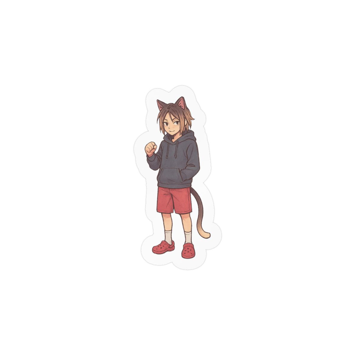 Cat Kenma Haikyuu!! Sticker | Cute Vinyl Decal - alternate angle 1, merchandise